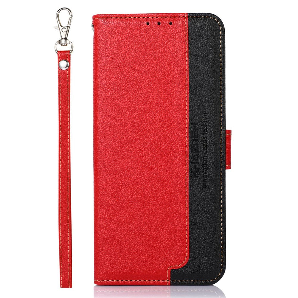 KHAZNEH For Honor X9a 5G/X40 5G/Magic5 Lite 5G RFID Blocking Stand Wallet Cover Anti-Scratch Litchi Texture Leather Phone Case