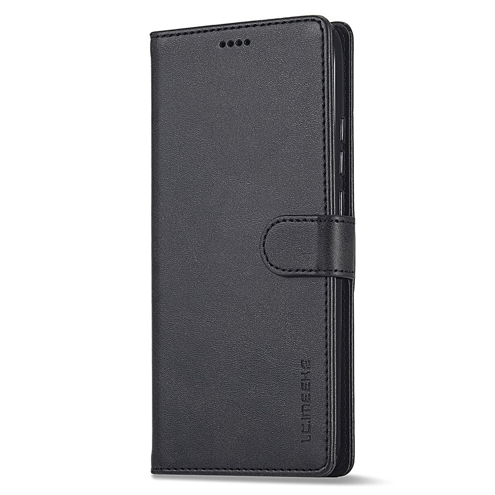 LC.IMEEKE For Xiaomi Redmi Note 12 Pro+ 5G Protective Phone Case Calf Texture Wallet Stand Leather Anti-fall Phone Cover