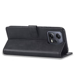 LC.IMEEKE For Xiaomi Redmi Note 12 Pro+ 5G Protective Phone Case Calf Texture Wallet Stand Leather Anti-fall Phone Cover