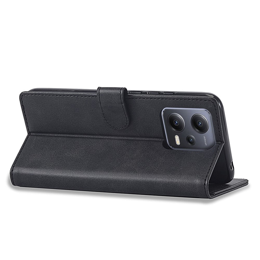 LC.IMEEKE For Xiaomi Redmi Note 12 Pro+ 5G Protective Phone Case Calf Texture Wallet Stand Leather Anti-fall Phone Cover