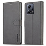 LC.IMEEKE For Xiaomi Redmi Note 12 Pro+ 5G Protective Phone Case Calf Texture Wallet Stand Leather Anti-fall Phone Cover