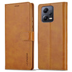 LC.IMEEKE For Xiaomi Redmi Note 12 Pro+ 5G Protective Phone Case Calf Texture Wallet Stand Leather Anti-fall Phone Cover