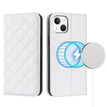 For iPhone 13 mini 5.4 inch RFID Blocking Phone Case Card Holder Stand Phone Leather Cover Compatible with MagSafe