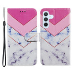Til Samsung Galaxy A34 5G Pung Telefon Cover Mønstertryk PU Læder Stativ Flip Cover med Rem