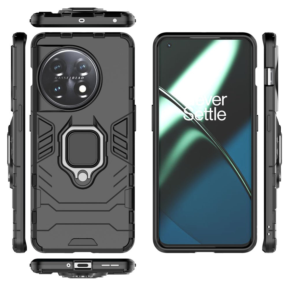 Ringhållare Kickstand mobilskal för OnePlus 11 5G TPU+PC Mobilmobilskal