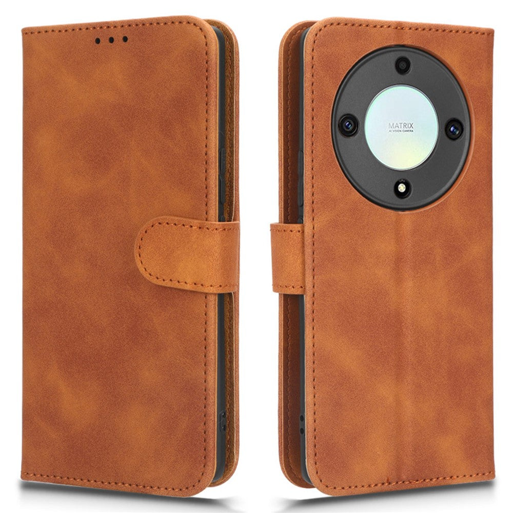 For Honor X40 5G / X9a 5G / Magic5 Lite 5G Full Protection Mobile Phone Case Skin-touch Stand Flip Leather Wallet Phone Cover
