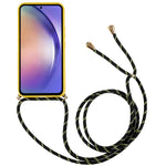 Telefoncover til Samsung Galaxy A54 5G, Bagcover Hvedestrå + TPU Stødsikkert Telefoncover med Justerbar Snor