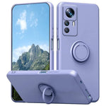 Xiaomi 12T 5G / Redmi K50 Ultra 5G Ringstativ Flytande Silikon Mobilskal med Snodd