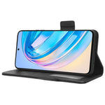 Til Honor X8a 4G PU-lædertelefoncover Flip Folio Stand Litchi-tekstur Stødsikkert Cover med Pung