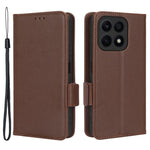 Til Honor X8a 4G PU-lædertelefoncover Flip Folio Stand Litchi-tekstur Stødsikkert Cover med Pung