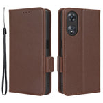 For Oppo A58 5G / A58x 5G / A78 5G Phone Wallet Case Litchi Texture Stand PU Leather Phone Cover