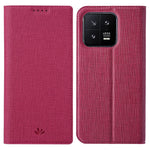 VILI DMX Series Phone Leather Case for Xiaomi 13 5G Card Holder Stand Cell Phone Cover