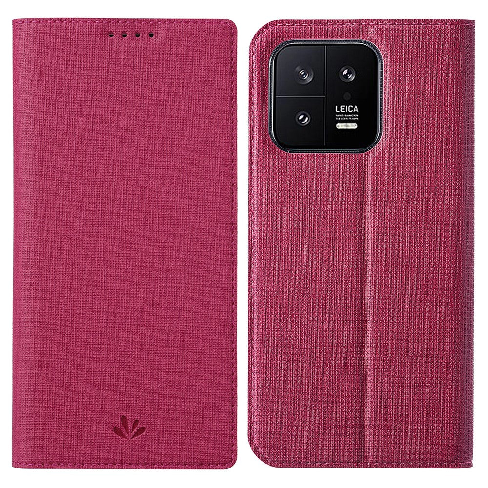 VILI DMX Series Phone Leather Case for Xiaomi 13 5G Card Holder Stand Cell Phone Cover