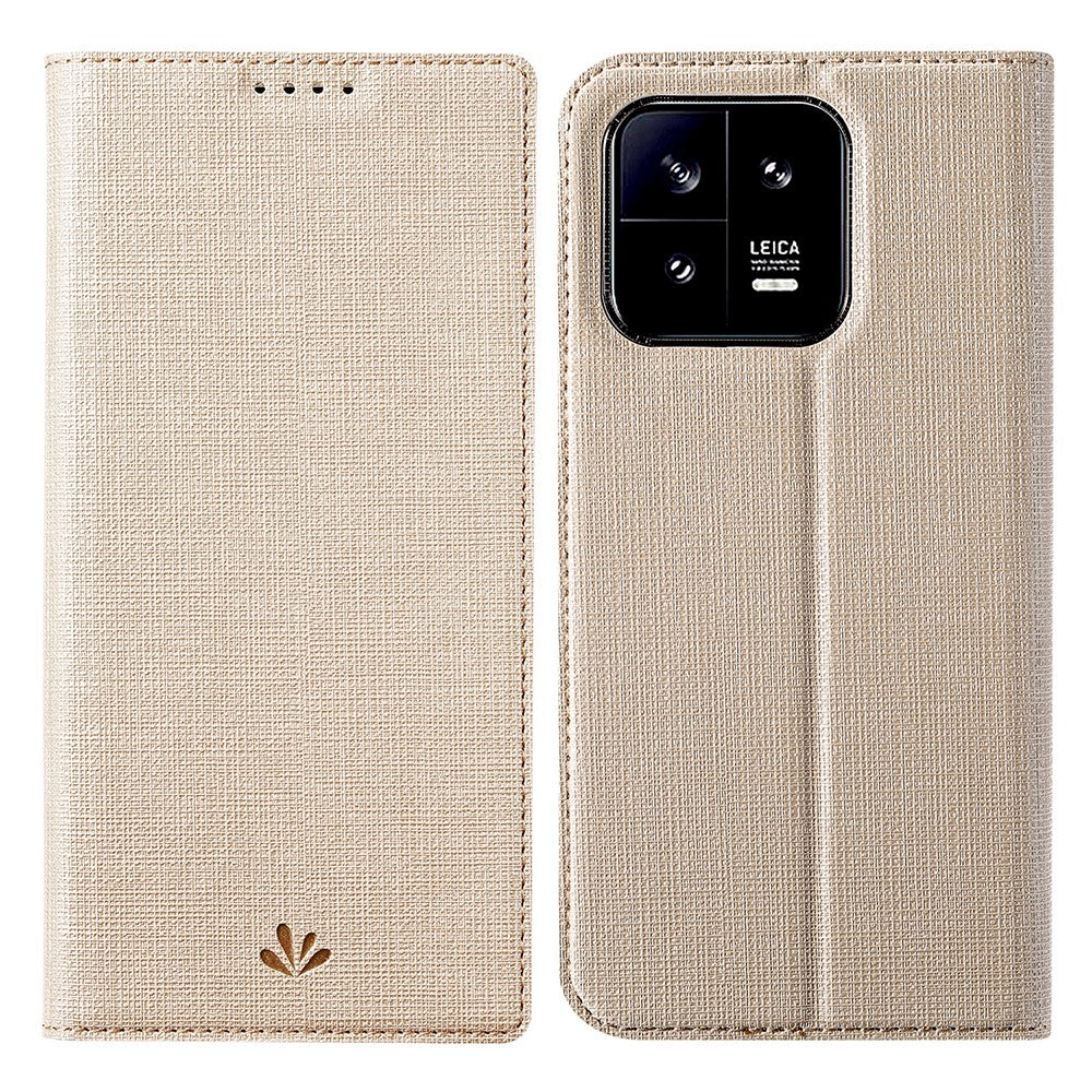 VILI DMX Series Phone Leather Case for Xiaomi 13 5G Card Holder Stand Cell Phone Cover