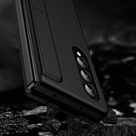 Slim Phone Case for Samsung Galaxy Z Fold4 5G Shockproof Had PC Kickstand Case with Pencil Holder
