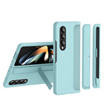 Slim Phone Case for Samsung Galaxy Z Fold4 5G Shockproof Had PC Kickstand Case with Pencil Holder