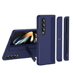 Slim Phone Case for Samsung Galaxy Z Fold4 5G Shockproof Had PC Kickstand Case with Pencil Holder