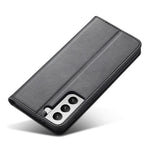 Leather Phone Case For Samsung Galaxy S21 4G / 5G , Wallet Magnetic Stand Calf Texture Anti-scratch Phone Cover