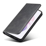 Leather Phone Case For Samsung Galaxy S21 4G / 5G , Wallet Magnetic Stand Calf Texture Anti-scratch Phone Cover