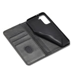 Leather Phone Case For Samsung Galaxy S21 4G / 5G , Wallet Magnetic Stand Calf Texture Anti-scratch Phone Cover