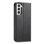 Leather Phone Case For Samsung Galaxy S21 4G / 5G , Wallet Magnetic Stand Calf Texture Anti-scratch Phone Cover