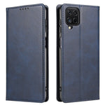 Protective Phone Case For Samsung Galaxy A22 4G (EU Version) , Leather Calf Texture Phone Cover Wallet Stand