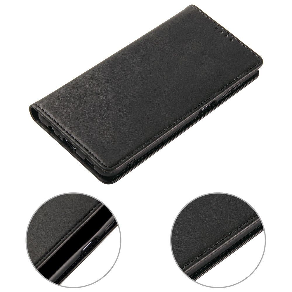 PU Leather Anti-fall Phone Case For Samsung Galaxy A33 5G , Wallet Stand Calf Texture Protective Phone Cover