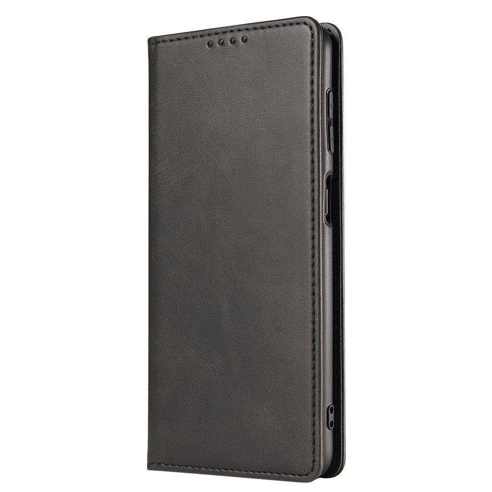 PU Leather Anti-fall Phone Case For Samsung Galaxy A33 5G , Wallet Stand Calf Texture Protective Phone Cover