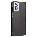 PU Leather Anti-fall Phone Case For Samsung Galaxy A33 5G , Wallet Stand Calf Texture Protective Phone Cover