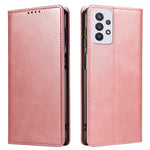 PU Leather Anti-fall Phone Case For Samsung Galaxy A33 5G , Wallet Stand Calf Texture Protective Phone Cover
