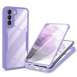Samsung Galaxy S23 akryl + TPU-gennemsigtigt mobilcover med kameralinsebeskyttelse og PET-skærmfilm
