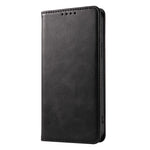 For iPhone 12 / 12 Pro 6.1 inch Anti-Scratch Phone Case Wallet Magnetic Leather Stand Calf Texture Phone Cover