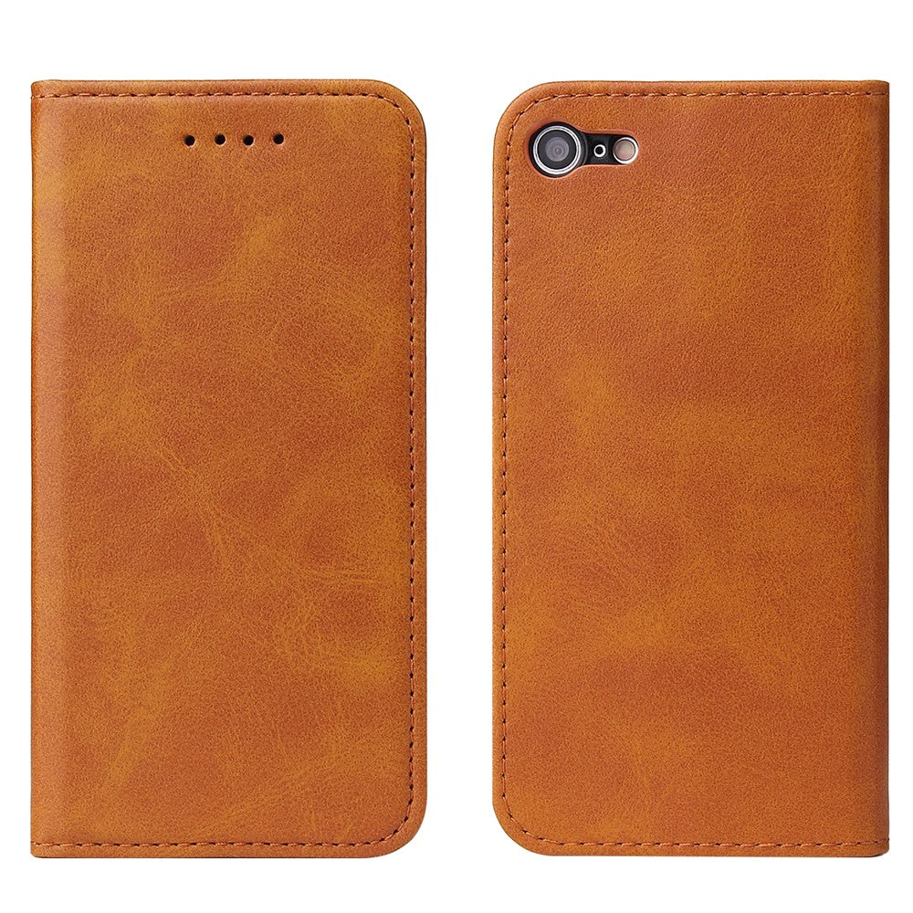 For iPhone SE (2020) / SE (2022) / 7 / 8 4.7 inch Calf Texture Wallet Magnetic Leather Stand Phone Case