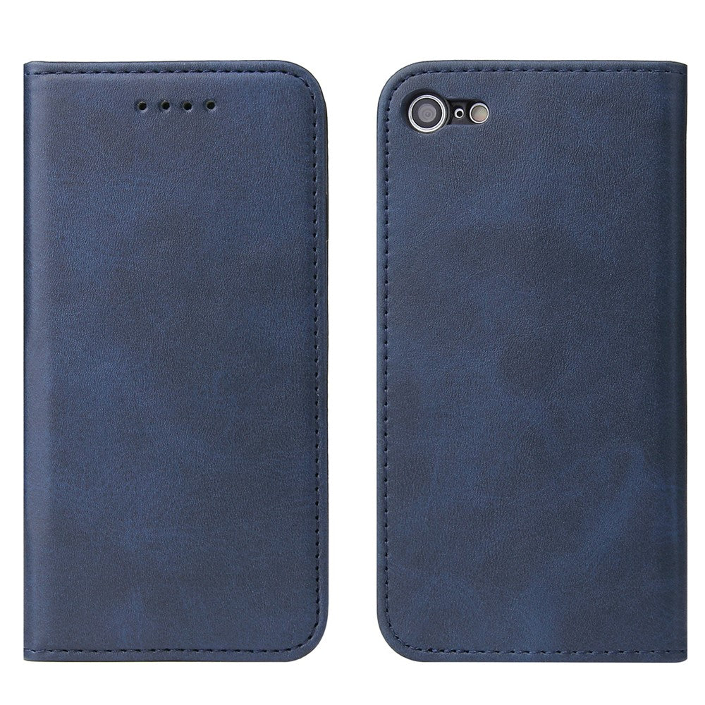 For iPhone SE (2020) / SE (2022) / 7 / 8 4.7 inch Calf Texture Wallet Magnetic Leather Stand Phone Case