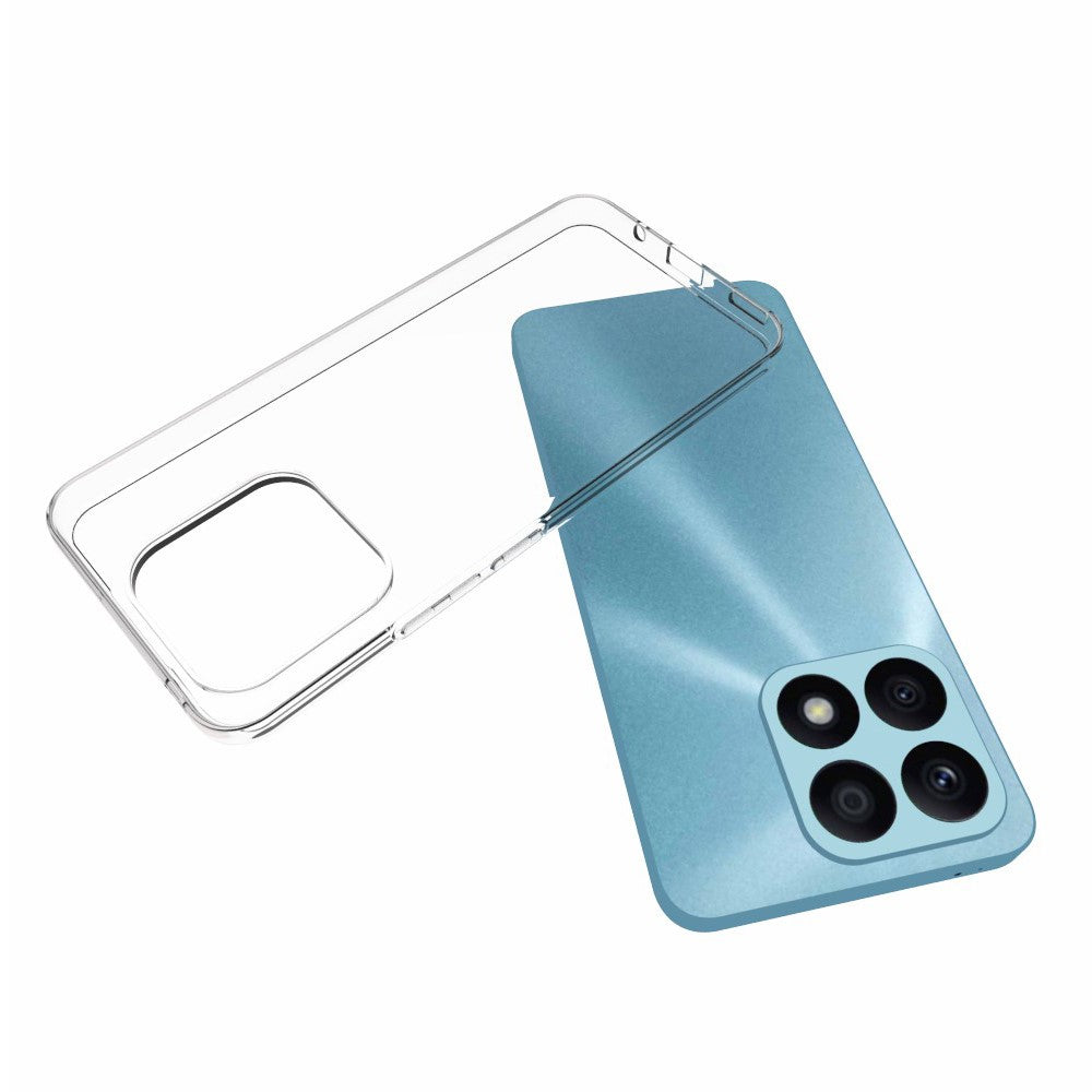 10 stk/pakke Anti-fald TPU telefoncover til Honor X8a 4G, indvendigt vandmærkefrit gennemsigtigt anti-ridse telefonbagcover