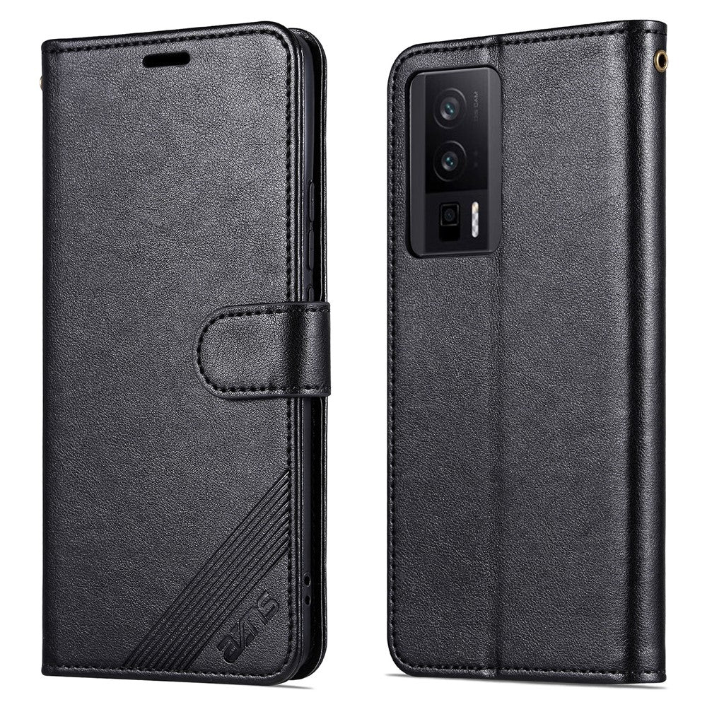 AZNS Phone Leather Case for Xiaomi Poco F5 Pro 5G / Redmi K60 Pro 5G / K60 5G Stand Wallet Protective Phone Cover