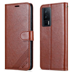AZNS Phone Leather Case for Xiaomi Poco F5 Pro 5G / Redmi K60 Pro 5G / K60 5G Stand Wallet Protective Phone Cover