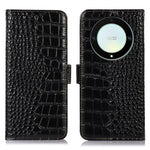 For Honor X9a 5G / X40 5G / Magic5 Lite 5G RFID Blocking Wallet Phone Cover Genuine Cowhide Leather Stand Case
