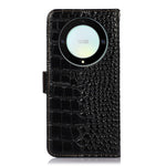 Til Honor X9a 5G / X40 5G / Magic5 Lite 5G RFID Blokerende Pung Telefoncover Ægte Koskind Læder Stand Etui