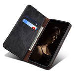 Stand Phone Case for Oppo A1 Pro 5G / Reno8 T 5G Waxy Crazy Horse Texture Leather Wallet Phone Cover