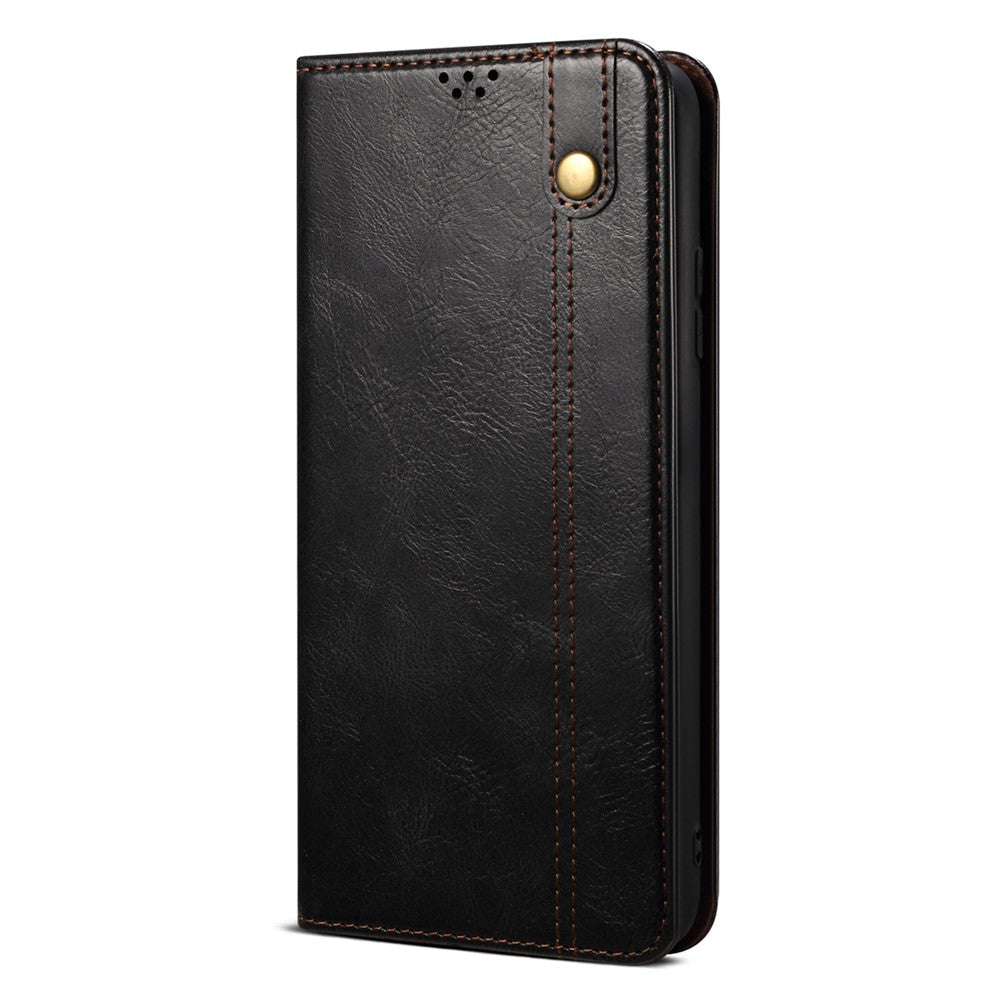 Stand Phone Case for Oppo A1 Pro 5G / Reno8 T 5G Waxy Crazy Horse Texture Leather Wallet Phone Cover