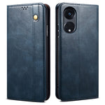 Stand Phone Case for Oppo A1 Pro 5G / Reno8 T 5G Waxy Crazy Horse Texture Leather Wallet Phone Cover