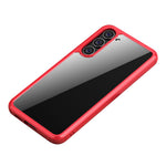 IPAKY For Samsung Galaxy S23 Anti-drop Phone Case TPU + PC Transparent Cell Phone Cover