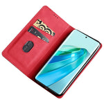 For Honor X40 5G / X9a 5G / Magic5 Lite 5G Skin-touch Phone Case Card Holder Leather Stand Anti-drop Cover