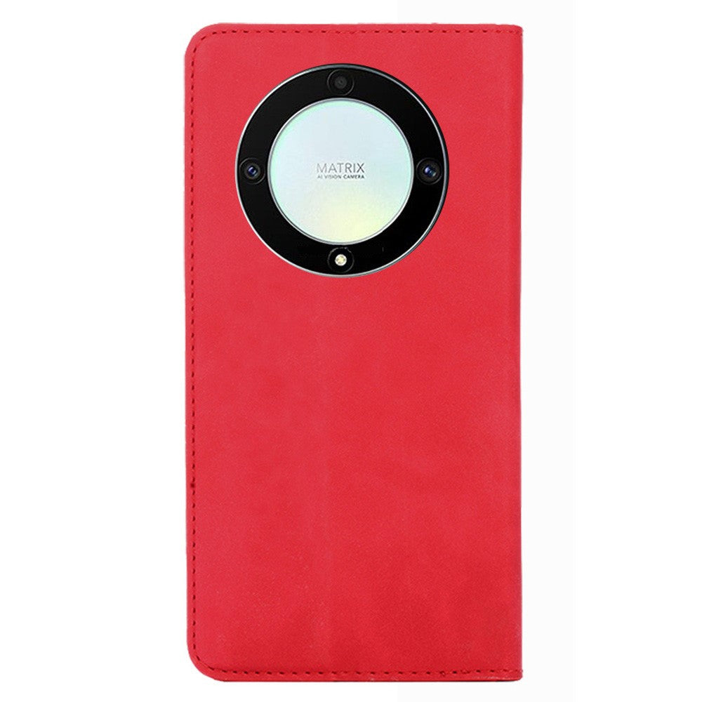 For Honor X40 5G / X9a 5G / Magic5 Lite 5G Skin-touch Phone Case Card Holder Leather Stand Anti-drop Cover