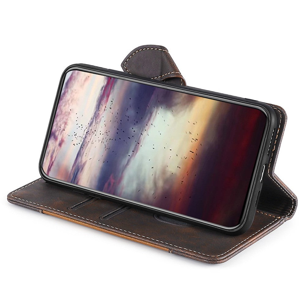 For Honor X40 5G Shockproof Phone Stand Cover Straw Hat Design PU Leather Wallet Case