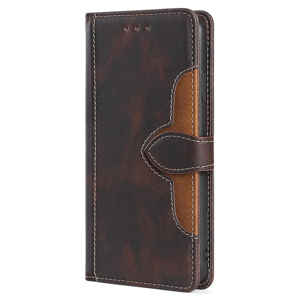 For Honor X40 5G Shockproof Phone Stand Cover Straw Hat Design PU Leather Wallet Case
