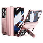 Anti-scratch Phone Case For Oppo Find N2 5G , Hinge Protection Kickstand PC Phone Cover with Screen Film