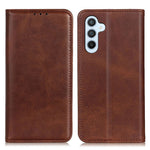 Split Leather Wallet Case for Samsung Galaxy A24 4G (162.1 x 77.6 x 8.3mm) , Flip Book Stand Shockproof Phone Cover