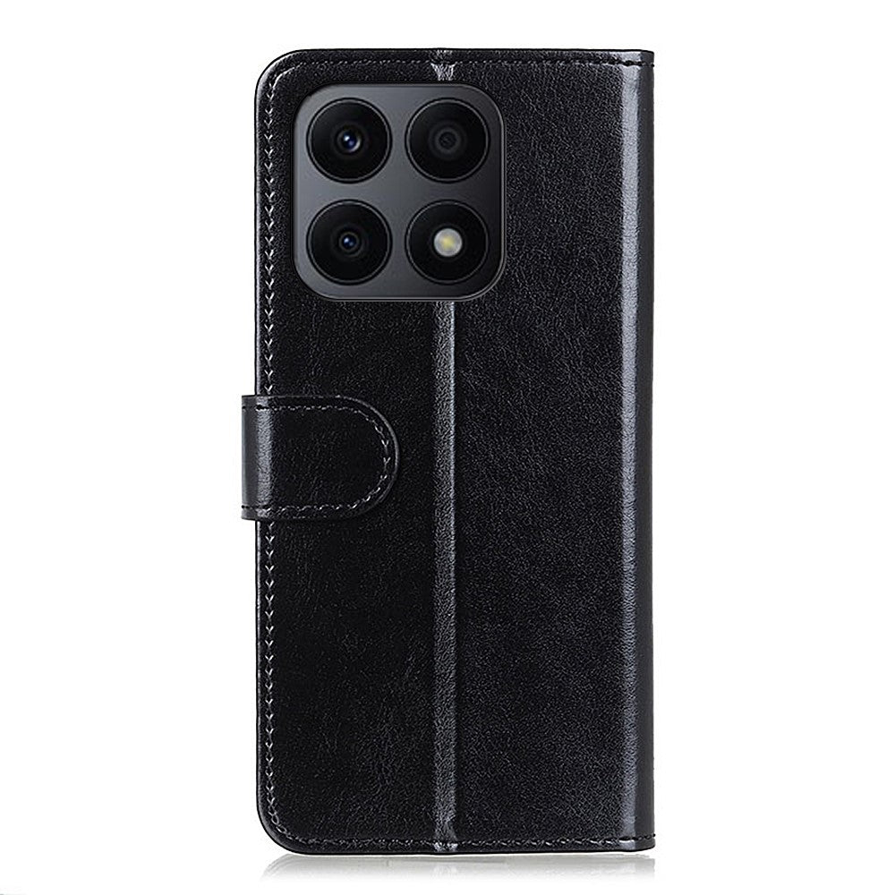 Wallet Case For Honor X8a 4G , Flip PU Leather Crazy Horse Texture Stand Phone Cover